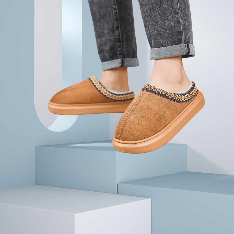 Women's Lace Trim Retro Soft Bottom Slippers, Fashion Indoor Warm Breathable Slippers, Couples Style, Women's Warm Indoor Slippers, Women's Fashion Indoor Slippers