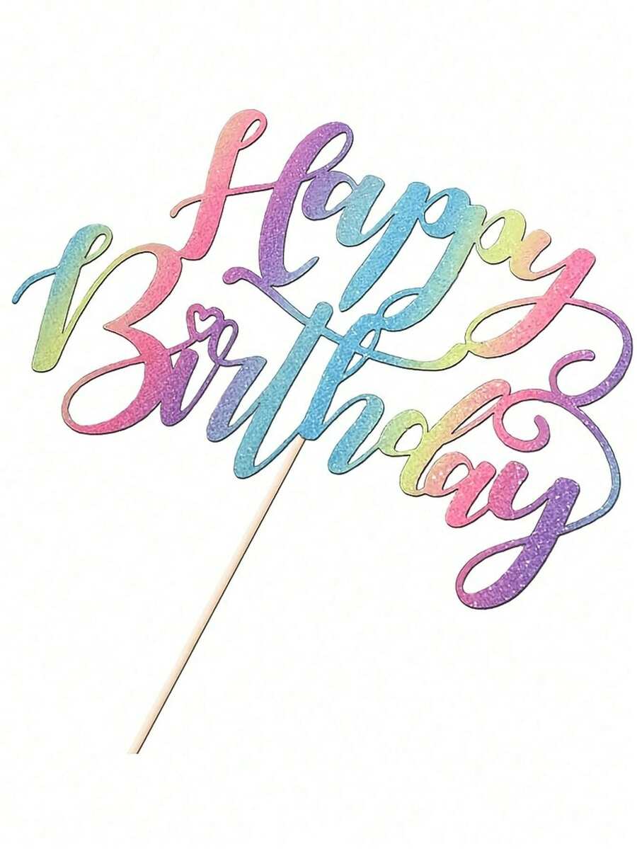 Decoración para tarta de cumpleaños de bambú, decoración brillante y sin electricidad para todas las edades, accesorio universal para fiestas, sin plumas