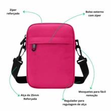 Emilly Vick Os Pink Star Element Crossbody Shoulder Bag Mini Women's Handbag - Màu Hồng Tươi - Xem 3