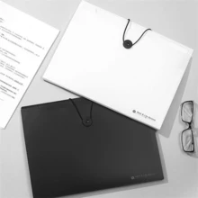 1pc Minimalist A4 File Folder, 8-Compartment Accordion Document Organizer, High Capacity Office/Student File Storage Bag - Multicolor - View 5