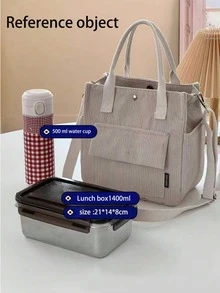 Large Capacity Canvas Tote Bag - Fashionable Women's Shoulder Handbag, Spacious Interior, Unique Design - Suitable For Daily Use And Travel - Coffee - View 4