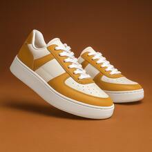 Women's Gym Training Day To Day Sneakers - Beautiful And Comfortable Colorful Sneakers - 駝色 - 查看 1
