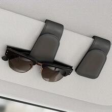 Car Magnetic Glasses Holder, Can Store Cards, Credit Cards, Car Accessories, Car Glasses Storage Rack, Car Storage, Car Multi-Function Storage Clip