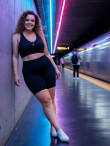 Bermuda Shorts With Pocket Fitness Plus Size Suplex High Waist Women's Sports Shorts Casual Workout UV Protection - 黑色 - 查看 8