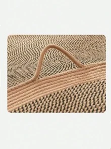 1pc Round, Durable, Breathable Woven Cat Bed With Sisal Scratching Pad And Cooling Mat, Suitable For Playing And Sleeping, Easy To Clean - Multicolor - View 5