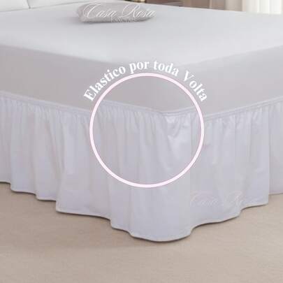 Saia para Box UNIVERSAL Micropercal Branco - Com Elástico