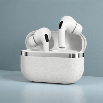 Original Pro3s Leder-Textur TWS kabellose Bluetooth 5.3 Kopfhörer Ohrhörer mit Mikrofon für Bluetooth Ohrhörer, 160 mAh Akku