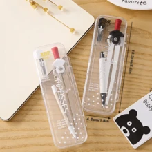 Back To School Compass 2-PieceSet, Student Geometry DrawingTools, Math Class Essential Supplieswith Portable Case