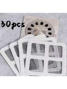 50/30/10/3PCS Shower And Bathtub Hair Catcher, Insect Filter - Easy To Use,Self-Adhesive Filter Drainage Net,Disposable Sewer Hair Filter, Floor Sink Filter Sticker, Bathroom Tub Hair Filter Sticker, Bathroom Accessories, Disposable Sewer Drain Covers For Showers, Kitchen Sinks, And Laundry Rooms, Household, Household Supplies (Please Check The Dimensions And Installation Instructions First.)
