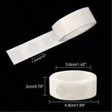 500pcs Double-Sided Removable Adhesive Stickers, Versatile Use For Crafts And Wedding Decorations, Plastic Material, Essential Daily Office Supplies, Back To School - Multicolor - View 12