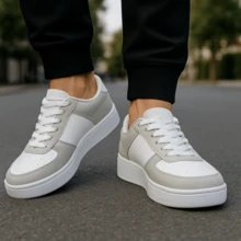 Unisex Casual Force Sneakers Lightweight Soft Comfortable Immediate Shipping PROMOTION Immediate Shipping - 力量白灰色 - 查看 2