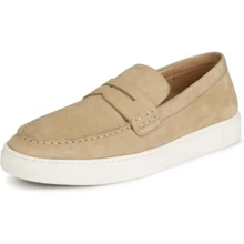 Vionic Thompson Loafers Men's US 14 Beige Leather Round Toe Slip On Shoes ZAP419 - Màu be - Xem 1