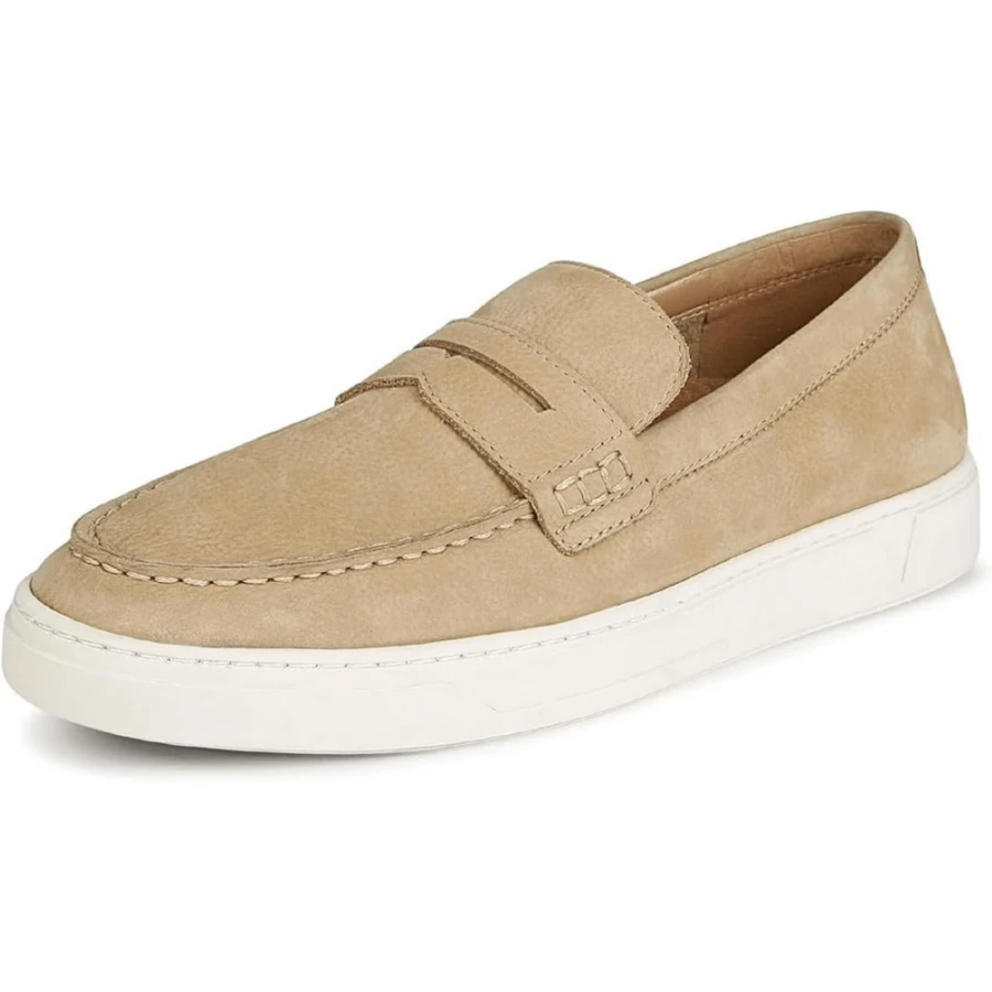 Vionic Thompson Loafers Men's US 14 Beige Leather Round Toe Slip On Shoes ZAP419 - Màu be - Xem 1