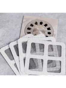 50/30/10/3PCS Shower And Bathtub Hair Catcher, Insect Filter - Easy To Use,Self-Adhesive Filter Drainage Net,Disposable Sewer Hair Filter, Floor Sink Filter Sticker, Bathroom Tub Hair Filter Sticker, Bathroom Accessories, Disposable Sewer Drain Covers For Showers, Kitchen Sinks, And Laundry Rooms, Household, Household Supplies (Please Check The Dimensions And Installation Instructions First.)