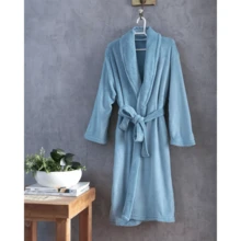Attuale Antiallergic Unisex Corttex Microfiber Bathrobe - 水 - 查看 2