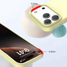 Cover Case Silicone Velvety Premium Protection For IPhone 17 17Air 17pro 17promax - 黃色 - 查看 5