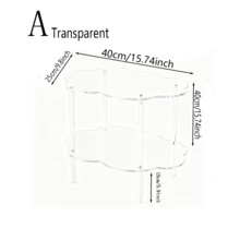 1 Set Acrylic Sofa Side Table, Narrow Coffee Table, Easy Assembly And Disassembly, Suitable For Bedroom, Living Room, Hallway - Multicolor - View 7