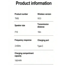 新款 Pro4s TWS 真无线蓝牙耳机，带麦克风，触控式无线蓝牙耳机，适用于智能手机，Pro 4 TWS 真无线耳机，兼容蓝牙 5.3，带麦克风，适用于手机，入耳式耳机，TWS 真无线耳机 - 均碼 - 查看 5