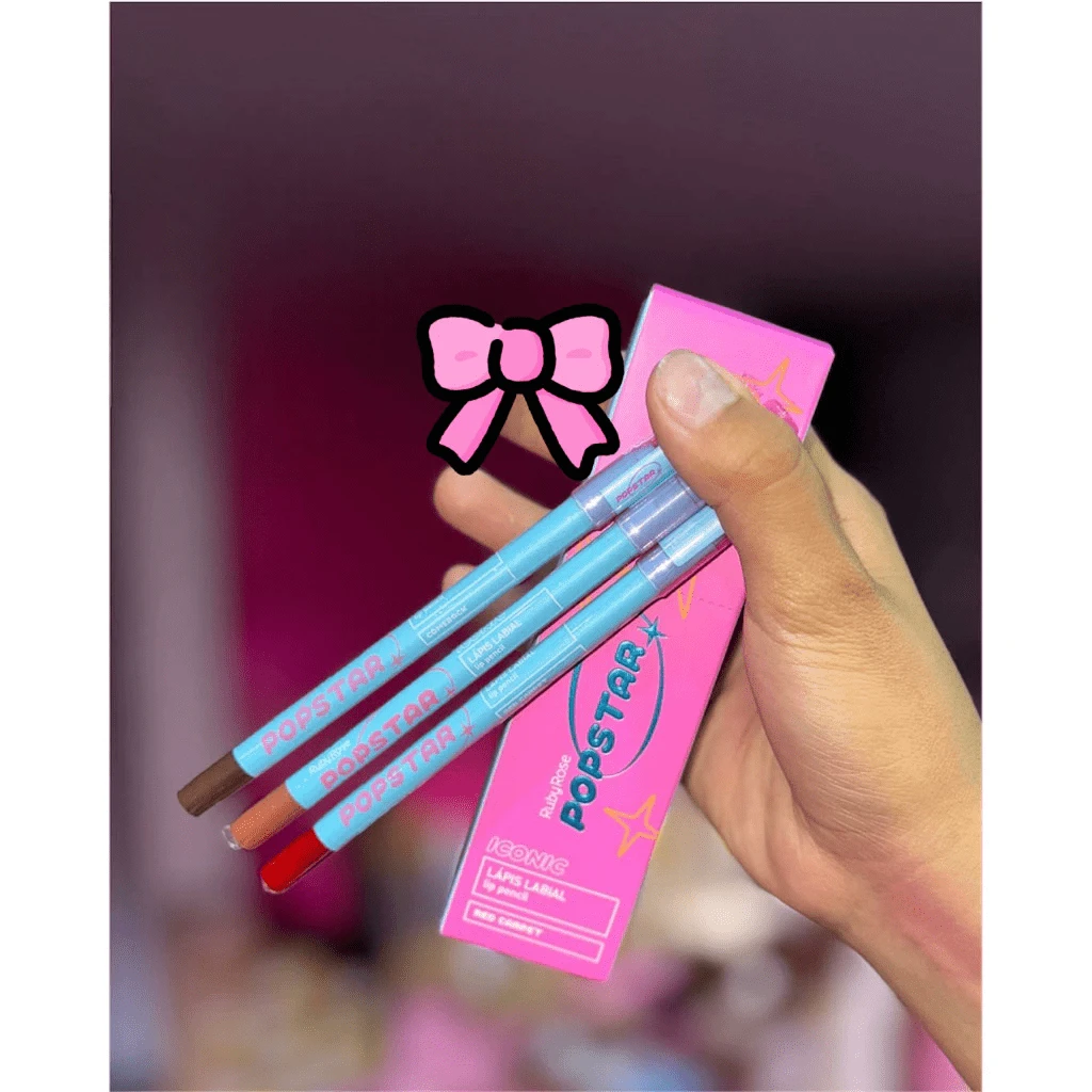 Ruby Rose Lápis Labial Popstar – Lip Pencil Matte Longa Duração Pop Perfection / Comeback / Red Carpet - Pop Perfection - Visão 1