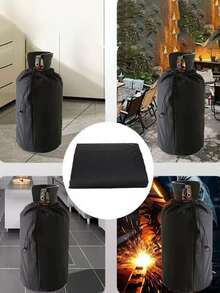 1pc Small Gas Cylinder Cover, Outdoor Use, Dust-Proof, Waterproof, UV-Resistant, Sturdy Oxford Cloth