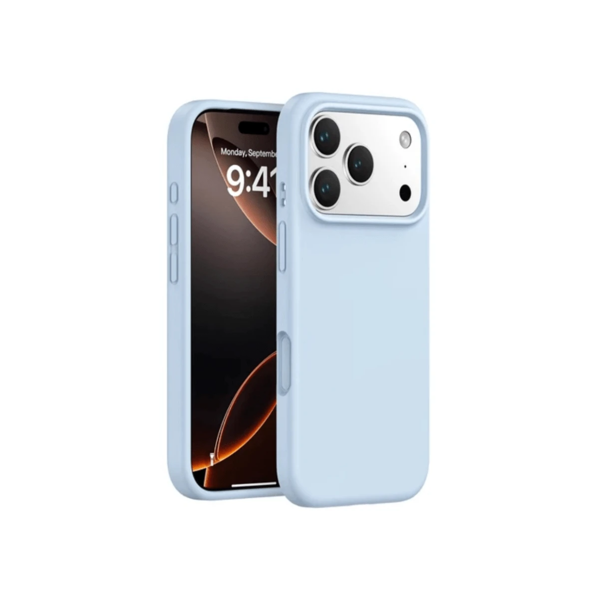 Cover Case Silicone Velvety Premium Protection For IPhone 17 17Air 17pro 17promax - Màu xanh nhạt - Xem 1