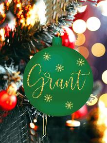 1 قطعة زخرفة لمبة عيد الميلاد مع اسم مخصص، المقاس القياسي، لمبة عيد الميلاد المخصصة، سانتا السري، المعلم، الصديق، عيد الميلاد، شجرة، ديكور، زينة شجرة عيد الميلاد، هدية عيد الميلاد