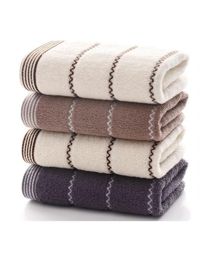 Juego de toallas de baño a rayas y de unicolor, toallas de baño, toallas de cara, toallas de mano, altamente absorbentes, ultra suaves, de secado rápido, resistentes al color, para baño, ducha, hotel, gimnasio, viaje, cocina, salón de belleza, spa, uso doméstico, perfecto para adultos, hombres, mujeres, parejas, regalo de Navidad (color aleatorio)