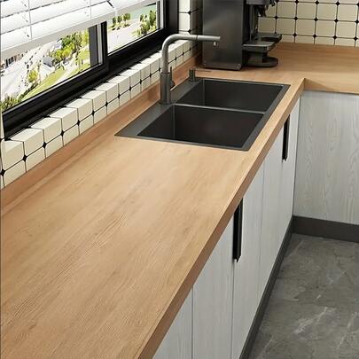 Natural Wood Grain Peel And Stick Wallpaper, Faux Yellow Oak Wood Texture Self-Adhesive Vinyl Film, Easy To Install And Remove, Perfect For Furniture, Woodworking And Decorative Projects