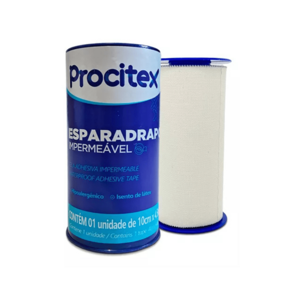 Esparadrapo Impermeável Procitex Cremer 10cm X 4,5m Branco