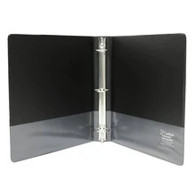 Cardinal Ring Binder, Letter Size, Black Color O Hardware, 1.5" Inches - Black - View 2