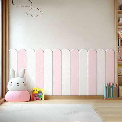 6pcs New Fence Wall Stickers, No Trace Left When Colliding With Daily Desks And Chairs, Long-Lasting Protection, Effectively Resist Moisture And Other Factors. Also Effectively Resist Water Stains In Kitchen And Bathroom Areas, Prevent Wall Discoloration, And Extend Wall Service Life.