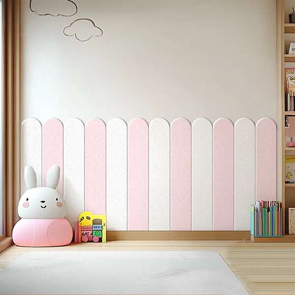 6pcs New Fence Wall Stickers, No Trace Left When Colliding With Daily Desks And Chairs, Long-Lasting Protection, Effectively Resist Moisture And Other Factors. Also Effectively Resist Water Stains In Kitchen And Bathroom Areas, Prevent Wall Discoloration, And Extend Wall Service Life.