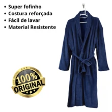 Attuale Antiallergic Unisex Corttex Microfiber Bathrobe - 藍色 - 查看 5