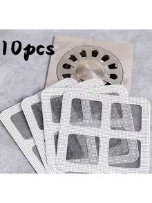 50/30/10/3PCS Shower And Bathtub Hair Catcher, Insect Filter - Easy To Use,Self-Adhesive Filter Drainage Net,Disposable Sewer Hair Filter, Floor Sink Filter Sticker, Bathroom Tub Hair Filter Sticker, Bathroom Accessories, Disposable Sewer Drain Covers For Showers, Kitchen Sinks, And Laundry Rooms, Household, Household Supplies (Please Check The Dimensions And Installation Instructions First.)