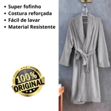Attuale Antiallergic Unisex Corttex Microfiber Bathrobe - Grey - View 5