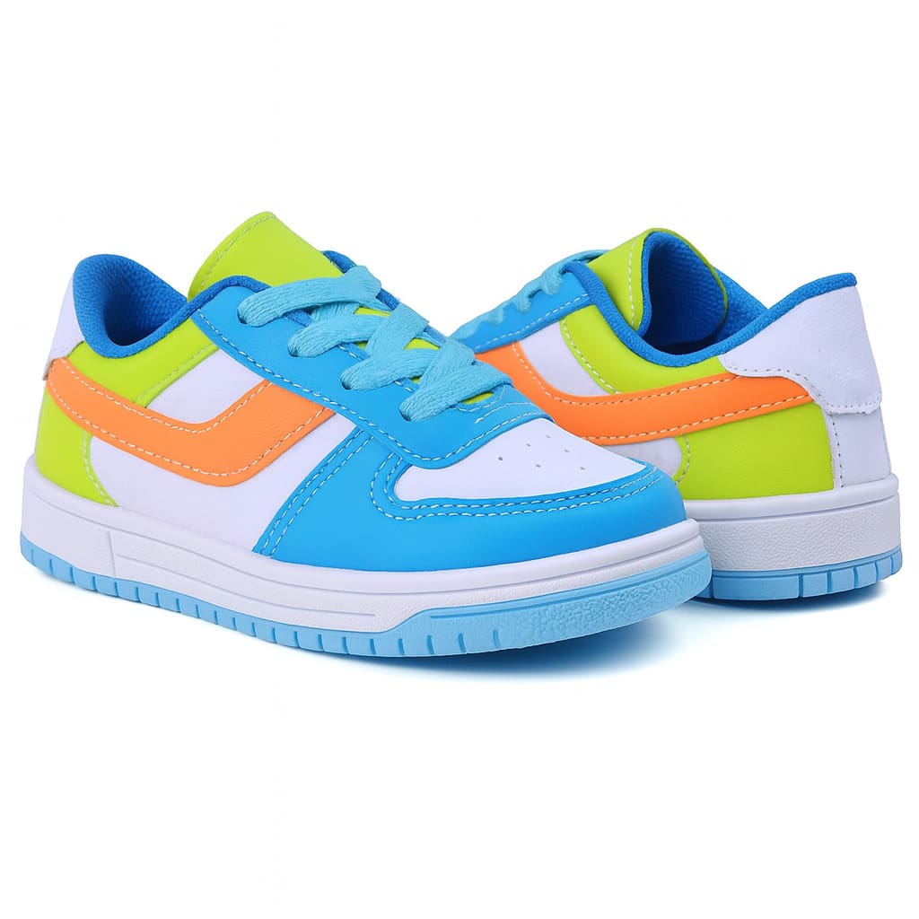DukKids Babe Children's Casual Men's Sneakers - 藍色 - 查看 1