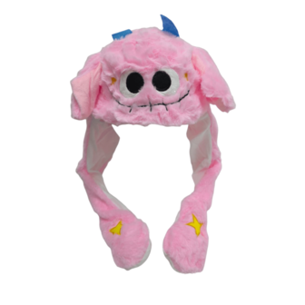 1 pieza gorro infantil con luces integradas y orejas movibles, diseño temático de Halloween, divertido y suave, ideal para disfraces, fiestas, cosplay y uso casual