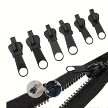6pcs/12pcs Instant Zipper Repair Kit, Universal Design With Multiple Sizes, Replaceable Zipper - Multicolor - View 4