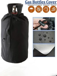 1pc Small Gas Cylinder Cover, Outdoor Use, Dust-Proof, Waterproof, UV-Resistant, Sturdy Oxford Cloth
