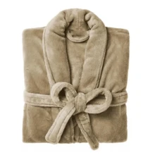 Attuale Antiallergic Unisex Corttex Microfiber Bathrobe - 鏽棕色 - 查看 4