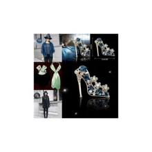 Shuiniba High Heels Shoes Shape Brooch Pin For Women Brides Created Brooch Size 42*39cm