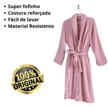 Attuale Antiallergic Unisex Corttex Microfiber Bathrobe - Rusty Rose - View 4