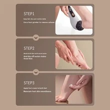 1pc Rechargeable Electric Foot Callus Remover With Exfoliating Dust Collector And Storage Function, Professional Waterproof Foot Care Tool Set With LCD Display, 2 Speeds, 3 Grinding Heads, For Removing Heel Cracks And Calluses, Holiday Gift - Multicolor - View 11