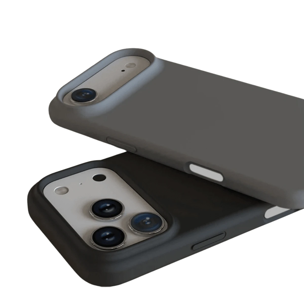 Cover Case Silicone Velvety Premium Protection For IPhone 17 17Air 17pro 17promax - Dark Grey - View 1