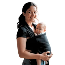 Canguru para Bebê Baby Sling em Malha para Sling Little Beni 5 metros - Preto - Visão 4