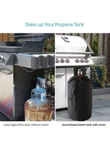 1pc Small Gas Cylinder Cover, Outdoor Use, Dust-Proof, Waterproof, UV-Resistant, Sturdy Oxford Cloth