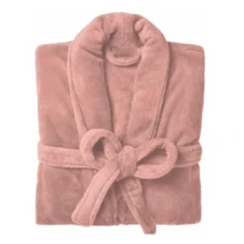 Attuale Antiallergic Unisex Corttex Microfiber Bathrobe - Rusty Rose - View 5