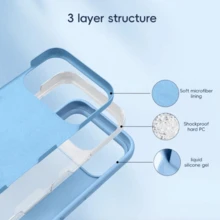 Cover Case Silicone Velvety Premium Protection For IPhone 17 17Air 17pro 17promax - Dark Grey - View 6
