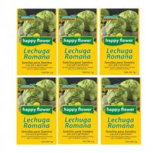 Pack de 6 Semillas de Lechuga Romana Happy Flower – Germinación Garantizada (1 g c/u) - Amarillo - Ver 5
