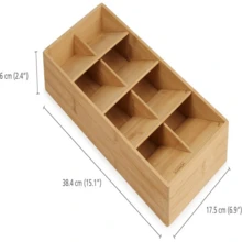 Joseph Joseph DrawerStore Compact Knife Organizer, Holds Up To 9 Knives, Kitchen Organization &Amp; Drawer Storage, Bamboo - Màu B - Xem 3